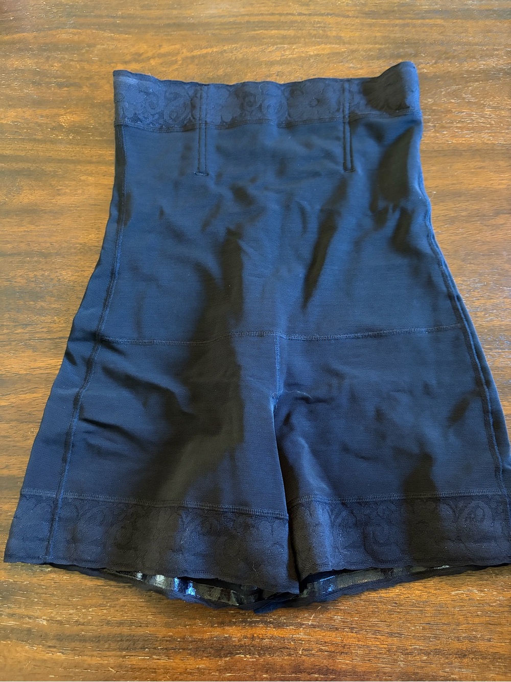 Black High Waist Shapewear Shorts Butt Lifter Size Large
